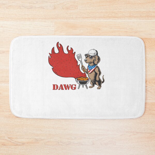 Item preview, The Dawg Behind The Grill - Funny BBQ Dog designed and sold by bumarychen.