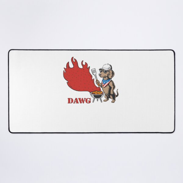 Item preview, The Dawg Behind The Grill - Funny BBQ Dog designed and sold by bumarychen.