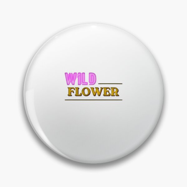 Item preview, Wild Flower Neon Pink Typography | Soft Girl Aesthetic Y2K Cute Gift designed and sold by Madebyyash.