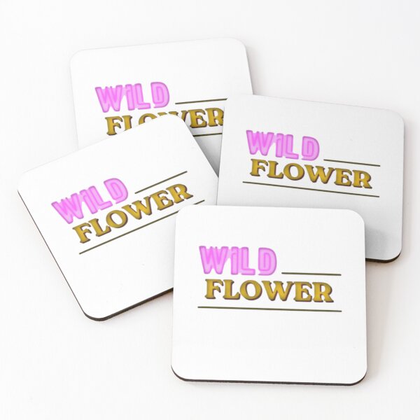 Item preview, Wild Flower Neon Pink Typography | Soft Girl Aesthetic Y2K Cute Gift designed and sold by Madebyyash.