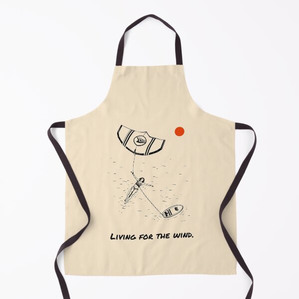 Item preview, Living for the Wind – Kitesurf Ocean Adventure Illustration designed and sold by Islabonita..