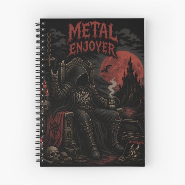 Item preview, Dark Fantasy Metal Enjoyer Pixel Art designed and sold by NightbyteStudio.