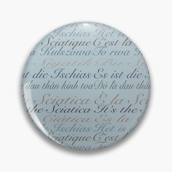Item preview, Sciatica, People will Know  designed and sold by JonnyDecorDecor.
