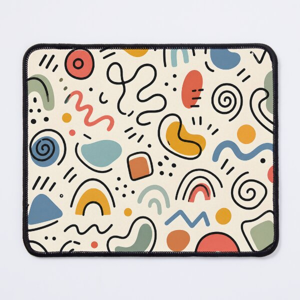 Item preview, Whimsical Retro Memphis Doodle Pattern designed and sold by aashcreat.