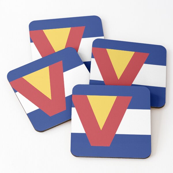Item preview, Colorado Flag - Letter V designed and sold by FlagFontCO.