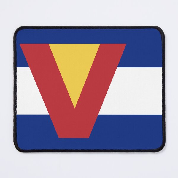 Aperçu de l'œuvre Drapeau du Colorado - Lettre V créée et vendue par FlagFontCO.