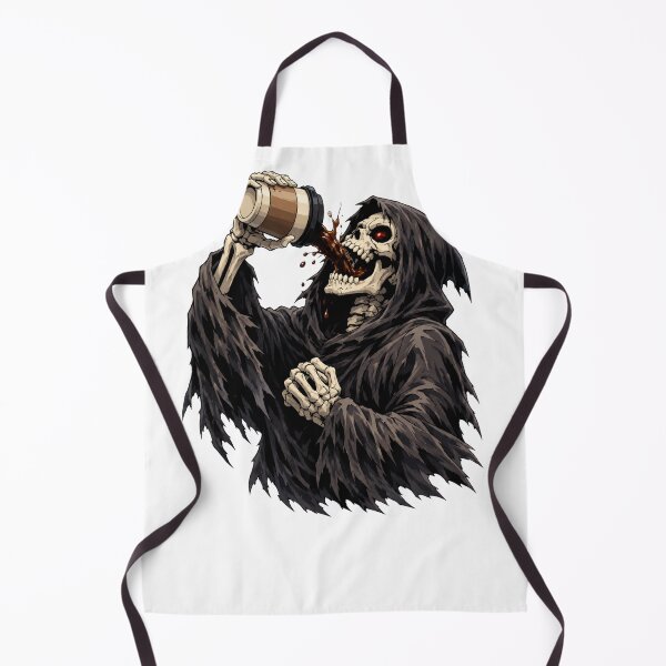 Item preview, Grim Reaper Chugging Coffee designed and sold by spencestees.