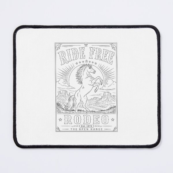 Item preview, Rodeo Horse Vintage Travel Poster Art Print designed and sold by Sam-A-R.