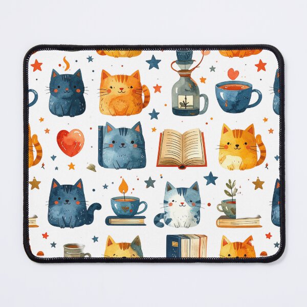Item preview, Cat Reading Pattern designed and sold by Thalora Store.
