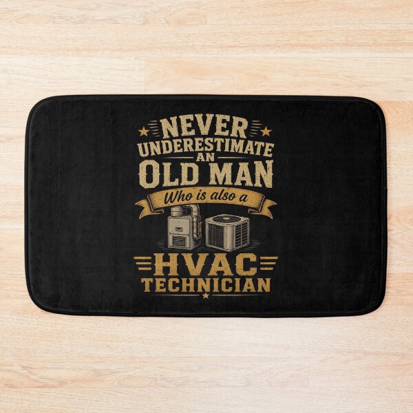 Item preview, Never Underestimate an Old Man HVAC Technician designed and sold by zoes-ink.