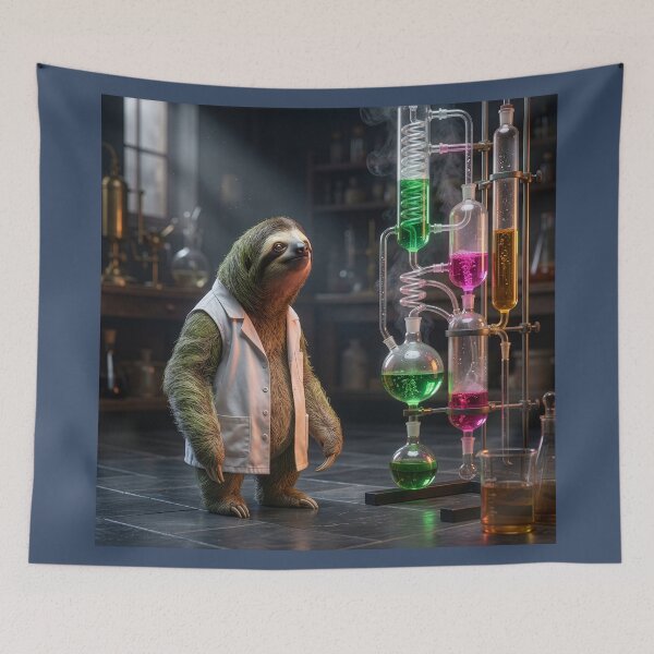 Item preview, Sloth Does Chemistry Stuff designed and sold by Tridentulus.