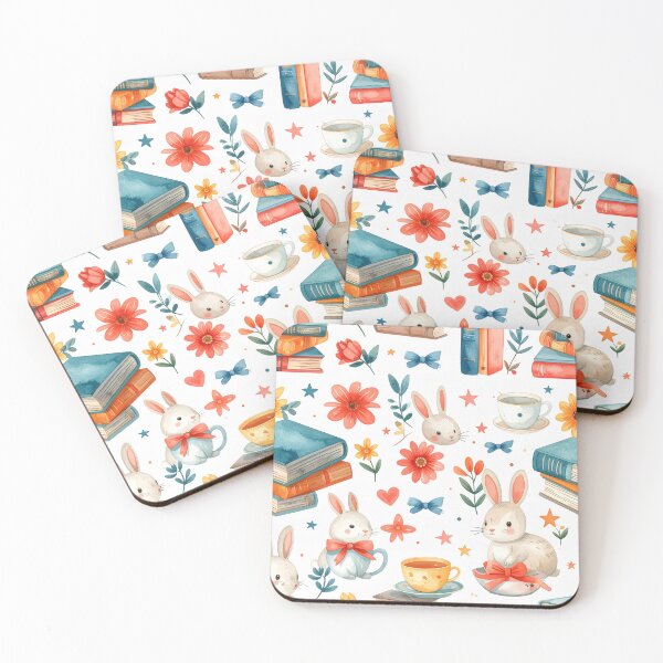 Item preview, Rabbit Book Pattern designed and sold by Thalora Store.
