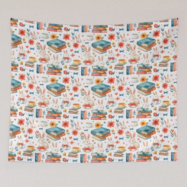 Item preview, Rabbit Book Pattern designed and sold by Thalora Store.