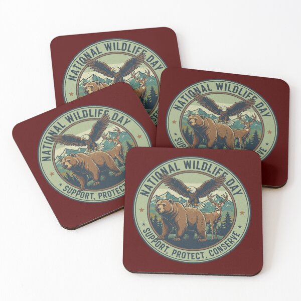 Item preview, National Wildlife Day – Support, Protect, and Conserve Wildlife for a Sustainable Future designed and sold by PGRprint.