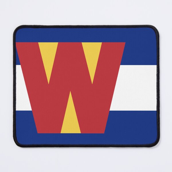 Item preview, Colorado Flag - Letter W designed and sold by FlagFontCO.