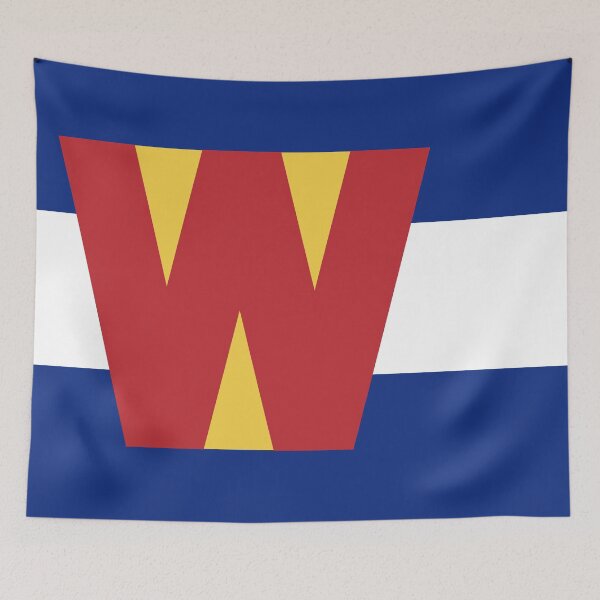 Item preview, Colorado Flag - Letter W designed and sold by FlagFontCO.