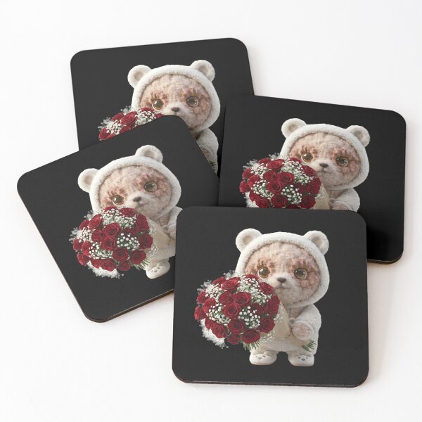Item preview, PanMello and a Bouquet of Roses - Cute Panda Illustration designed and sold by Pan-Mello.