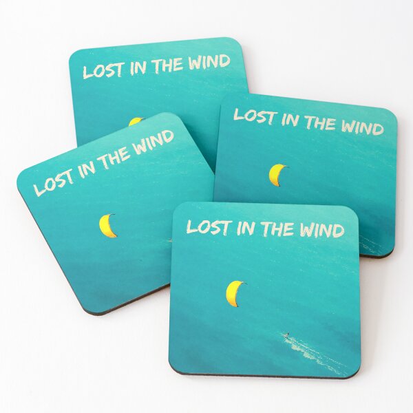 Item preview, lost in the wind, kitesurf quote, ocean freedom designed and sold by Islabonita..