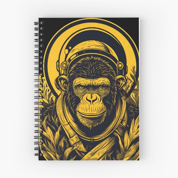 Item preview, yellow chimp astronaut designed and sold by aliraweb.