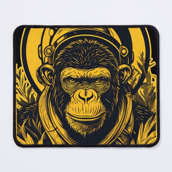 Item preview, yellow chimp astronaut designed and sold by aliraweb.