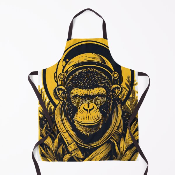 Item preview, yellow chimp astronaut designed and sold by aliraweb.