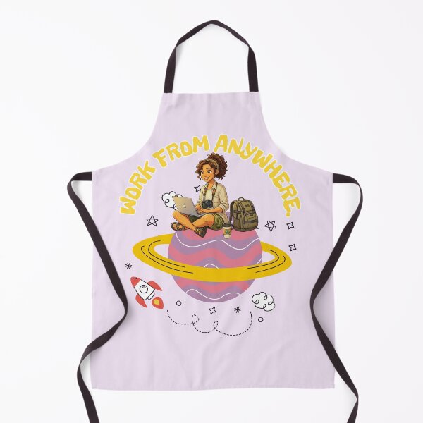 Item preview, Work From Anywhere Digital Nomad Space Planet Graphic designed and sold by SilverSeaBKK.