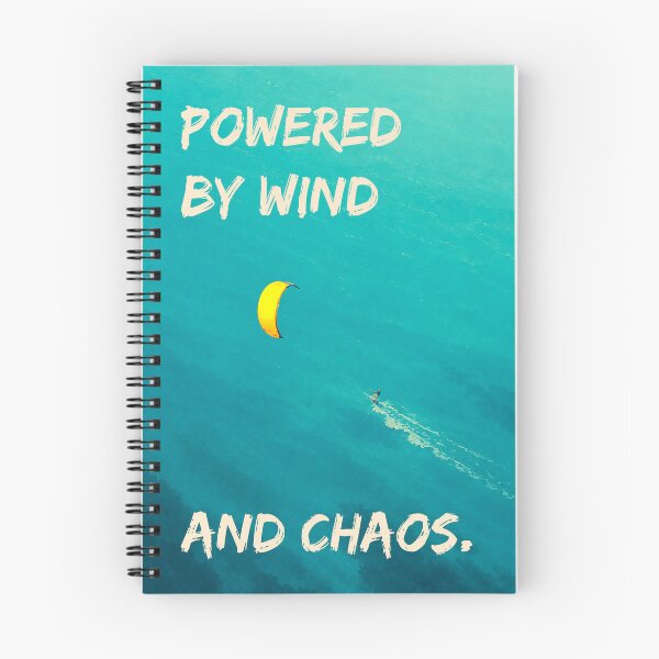 Item preview, wind chaos, extreme sports quote, kitesurf aesthetic designed and sold by Islabonita..