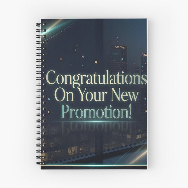 Item preview, Congratulations On Your New Promotion Luxury Executive Cityscape Art designed and sold by DreamyWallVibes.