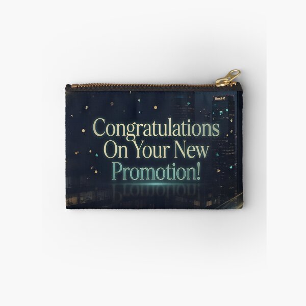 Item preview, Congratulations On Your New Promotion Luxury Executive Cityscape Art designed and sold by DreamyWallVibes.