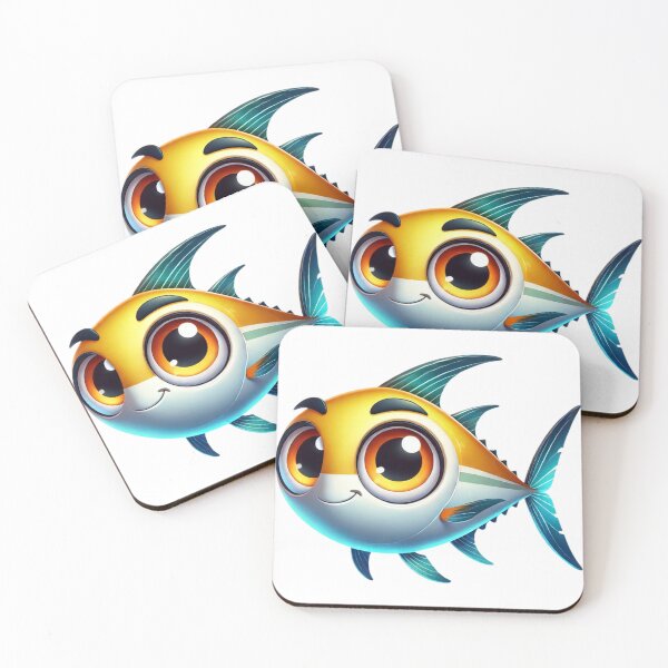 Item preview, Adorable Amberjack Fish designed and sold by Sillytoe.