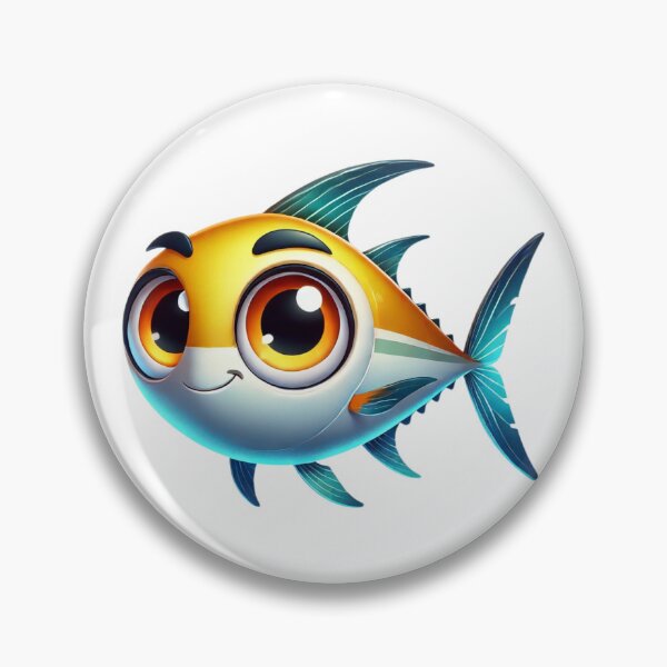 Item preview, Adorable Amberjack Fish designed and sold by Sillytoe.