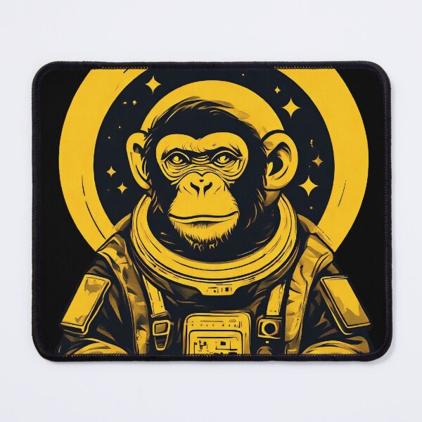 Item preview, space yellow chimp designed and sold by aliraweb.