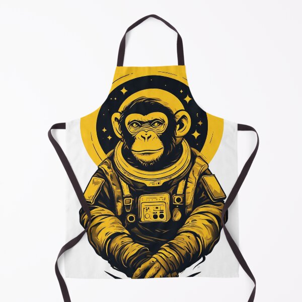 Item preview, space yellow chimp designed and sold by aliraweb.