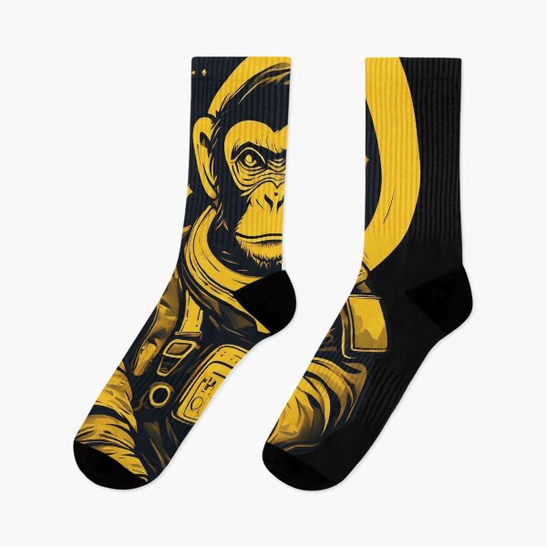 Item preview, space yellow chimp designed and sold by aliraweb.