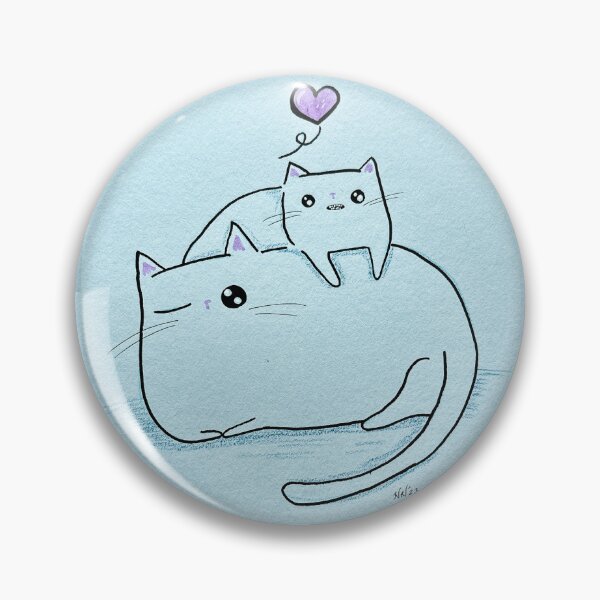 Item preview, Play Fight - Cute White Cat Mixed Media - Day 137 of 365  designed and sold by BeeandKiwi.