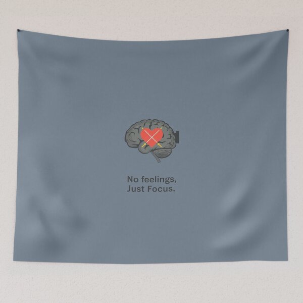 Item preview, No Feelings Just Focus Stoic Brain Logic Over Emotion Graphic designed and sold by ConfuseLab Alt.