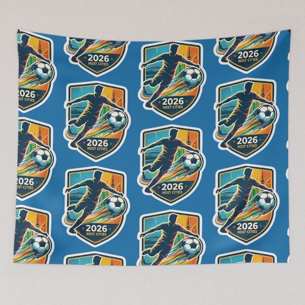Item preview, FIFA World Cup 2026 North America Soccer Fan Vintage Retro Graphic designed and sold by VectorJoy.