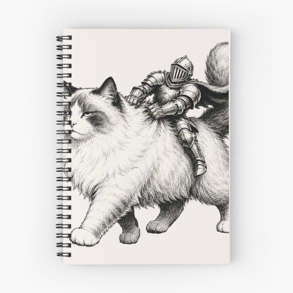 Item preview, Tiny Knight Riding Grumpy Fluffy Cat Medieval Armor Funny Cat Lover designed and sold by bosamji.
