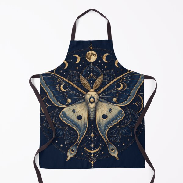 Item preview, Celestial Moth and Moon Phases — Mystical Art Print designed and sold by Drateyo.