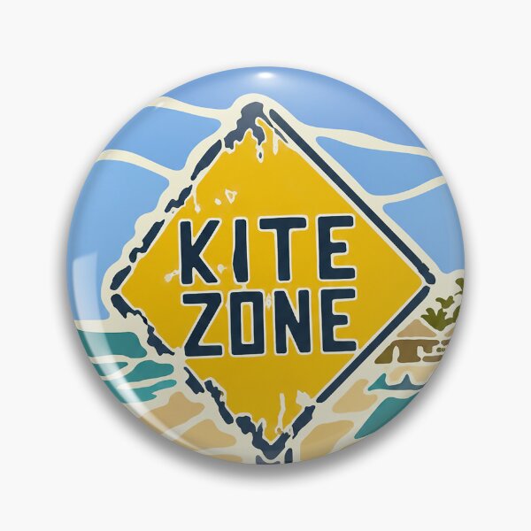 Item preview, Kite Zone Sign – Kitesurf Beach Area Illustration designed and sold by Islabonita..