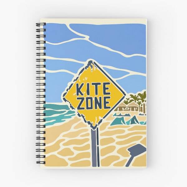 Item preview, Kite Zone Sign – Kitesurf Beach Area Illustration designed and sold by Islabonita..