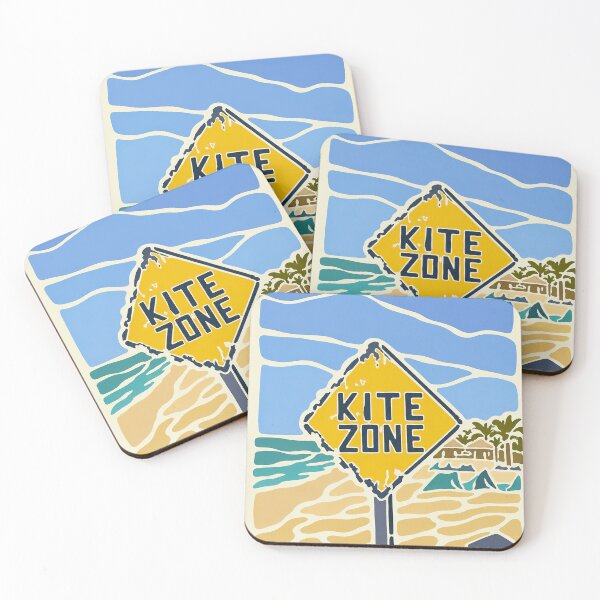 Item preview, Kite Zone Sign – Kitesurf Beach Area Illustration designed and sold by Islabonita..