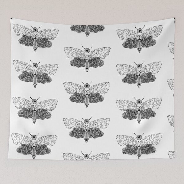 Item preview, Death's-head moth design designed and sold by hereforthemusic.