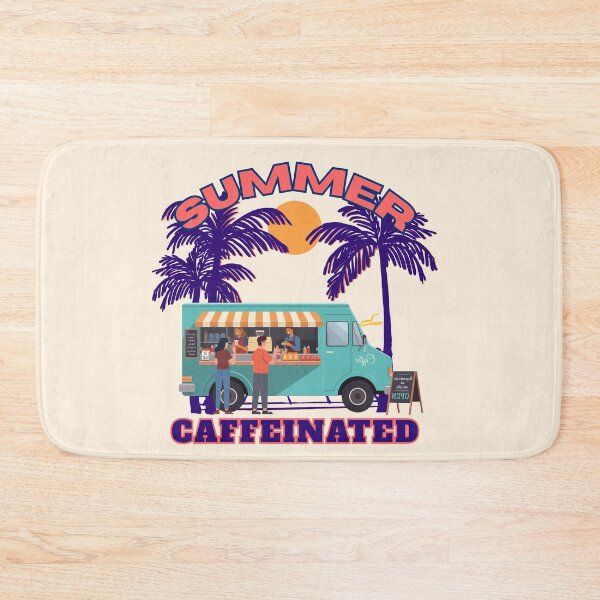 Item preview, Summer Coffee Shop Mobile Truck Vintage Retro Sunset Graphic designed and sold by SilverSeaBKK.