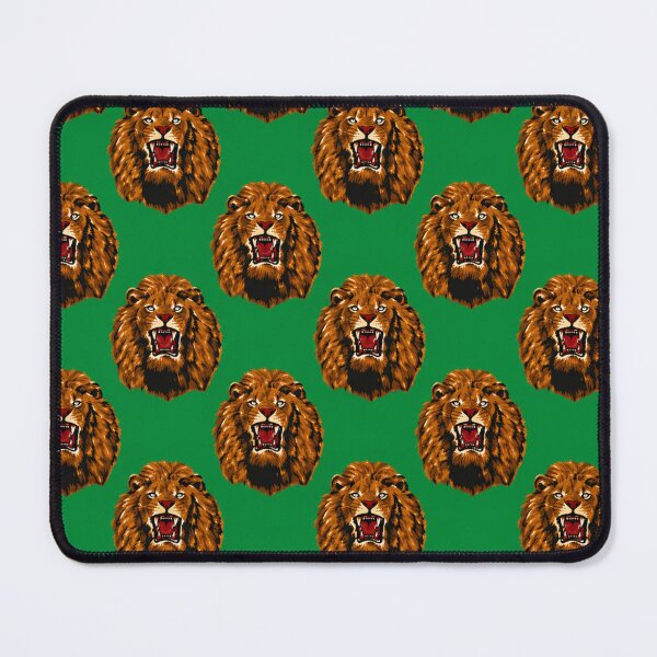 Item preview, Traditional Green Isiagu Lion Head Fabric Inspired Print designed and sold by Harcourt Fabrics.