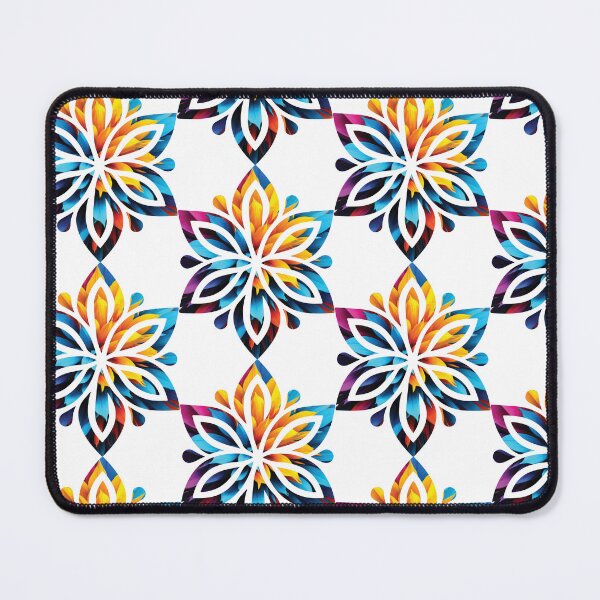 Item preview, Vibrant Kaleidoscope Bloom Geometric Flower Art designed and sold by Osmose-Studio ⭐⭐⭐⭐⭐.