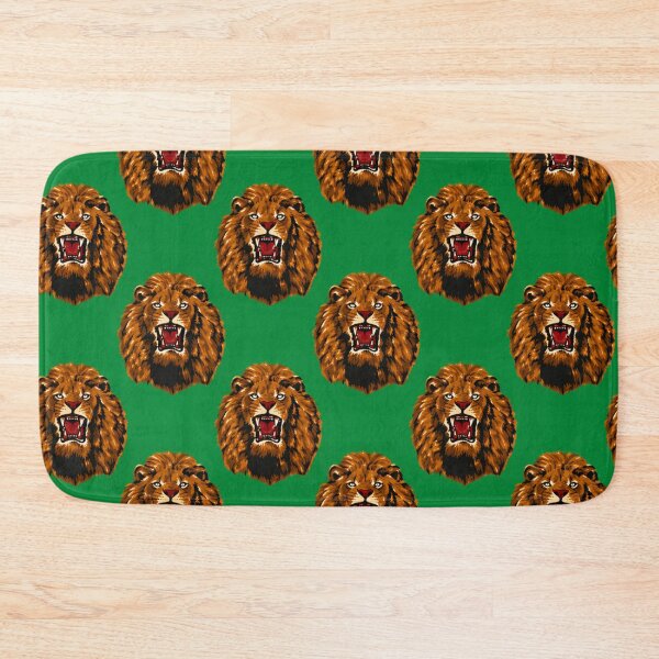 Item preview, Traditional Green Isiagu Lion Head Fabric Inspired Print designed and sold by Harcourt Fabrics.