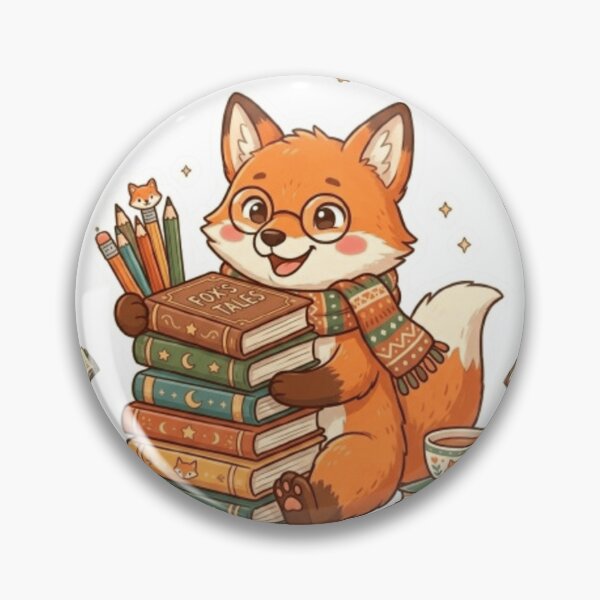 Item preview, Book Fox designed and sold by Thalora Store.