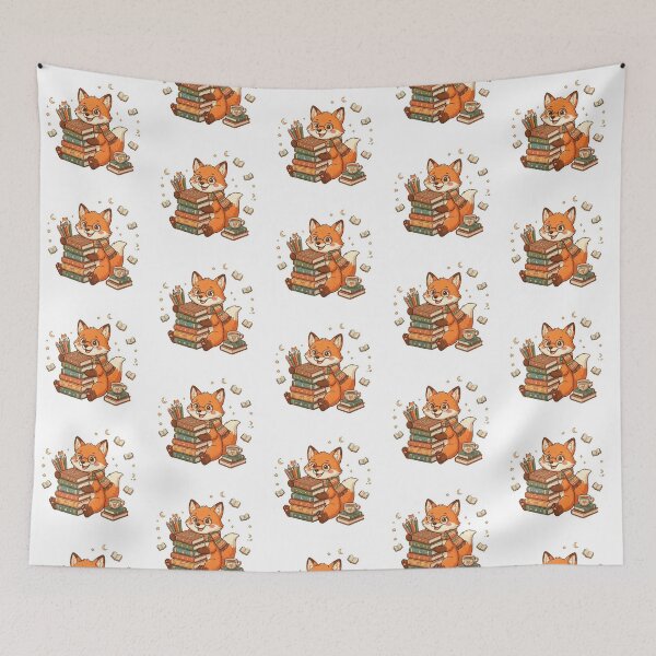 Item preview, Book Fox designed and sold by Thalora Store.