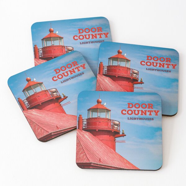 Item preview, North Pierhead Lighthouse, Door County designed and sold by RedRazzleArt.